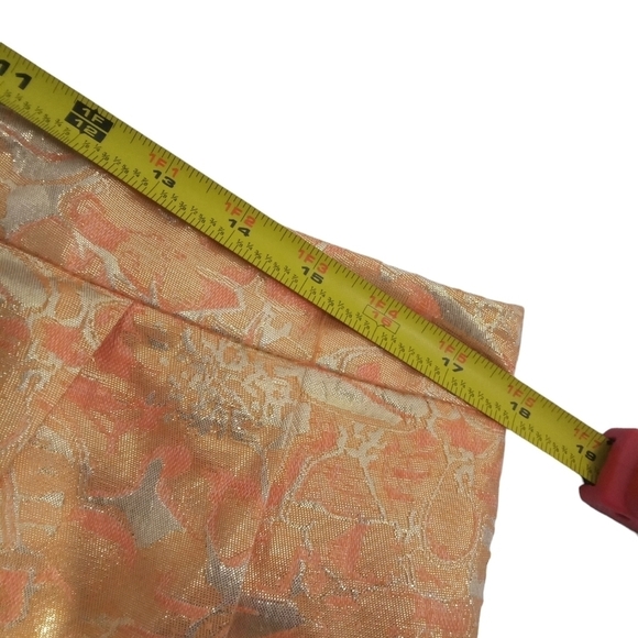 Asos High Waist Floral Jacquard Button Zip Shorts Size 12 - Picture 5 of 9